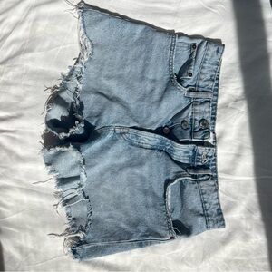 Zara high waist cut off shorts